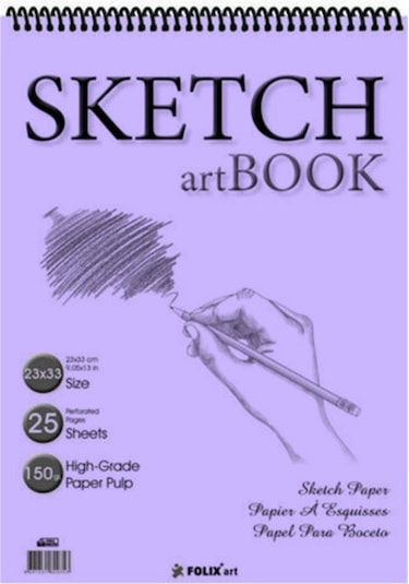 Eskiz Defteri 150 G A5 60Yaprak Spiralli Zigana Sketchbook