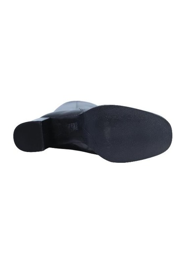 Poletto Hakiki Deri Sıyah Çizme Topuklu 2097 55 Bfl Yk-2063 Siyah