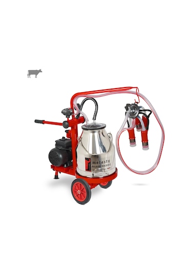 Melasty Ecomini Last Point Tekli İnek Süt Sağma Makinesi Paslanmaz Güğüm-silikon Memelik Kuru Pompa -3175