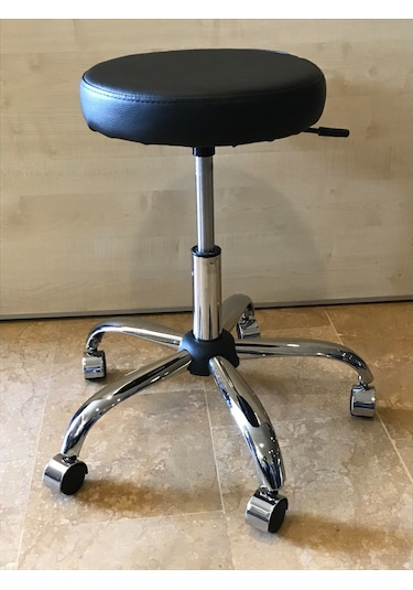 Dekofis Krom Metal Ayaklı Tabure