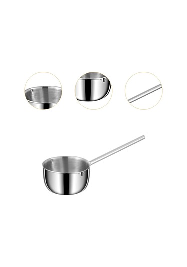 Homyl Uzun Saplı Sosluklu Yağ Tencere Küçük Ev Restoran Mutfak 600ml