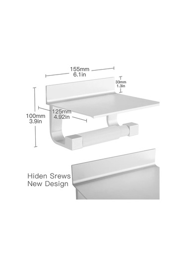 Raflı Matkapsız Tuvalet Kağıdı Tutucusu Diğer