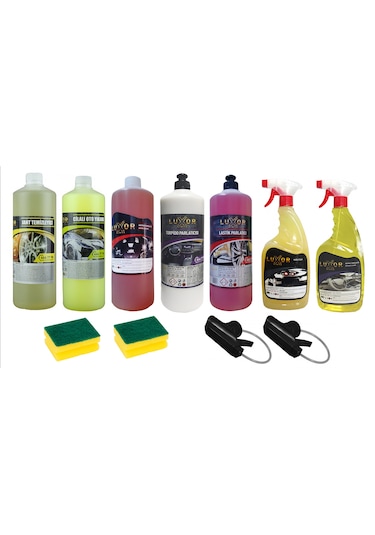 Oto Bakım Seti Oto Yıkama Seti 7 x 1 LT