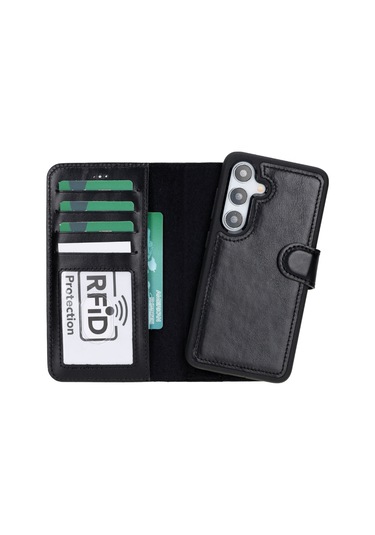 Samsung Galaxy S25 Çıkarılabilir Deri Cüzdan Kılıf