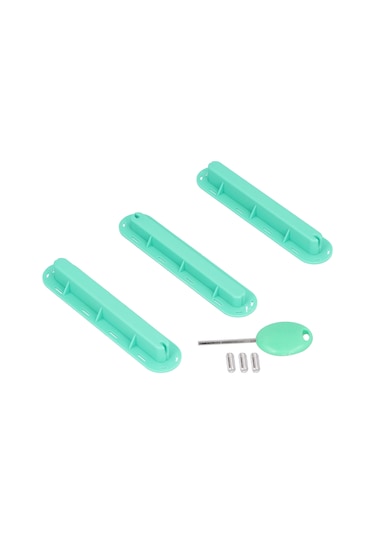 Ximistore9 Surf Tahtası Uçak Kuyruğu Kanalı, Yeşil Plastik 3lü Fın Kutusu, Sabit Tutucu, Dayanıklı, Kolay Kurulum, Surf Aksesuarı