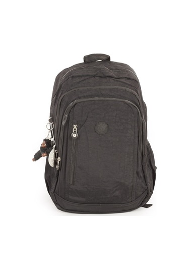 571 Krinkıl / Klinkır Su Geçirmez Hafif Çok Gözlü Spor, Seyahat, Okul, Laptop Sırt Çantası Siyah 1d Siyah