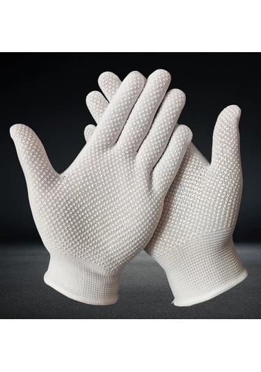 Reblaze Naylon Eldivenler Pvc Mikrokopçuklu 6 Çift Beyaz 453320098