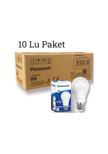 Panasonic E27 Led Lamba 8,5W 860Lm 10 Adet