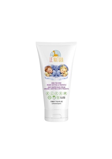 Le Natura Organik Vegan ve Prebiyotikli Bebek Pişik Kremi 75 ML
