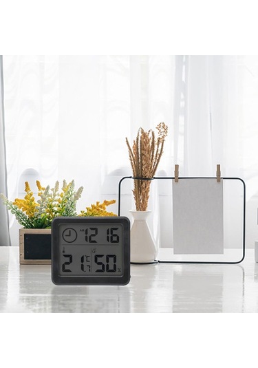Yaleker Ev İçin Dijital Isı Ve Nem Ölçer - Modern Lcd Ekranlı Akıllı Ev İklim Takip Cihazı -10 C/+70 C