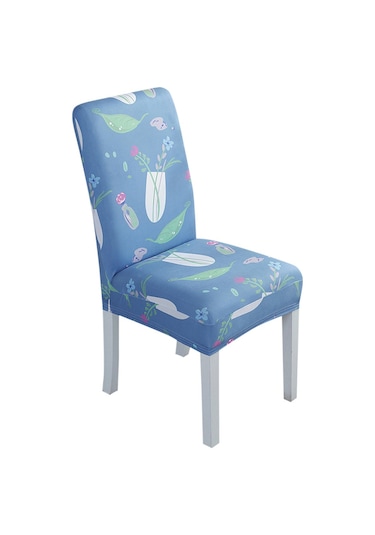 Mufunye Genel Kullanım Elastik Poliester Sandalye Kılıfı, Yıkama Kolay, Ev/otel/restoran Dekorasyonu, Renkli Desenli Çok Renkli