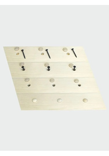 Zagluskin Dikkat Fişi Ahşap Çam İçin D8mm Delikler 98529212 Bej