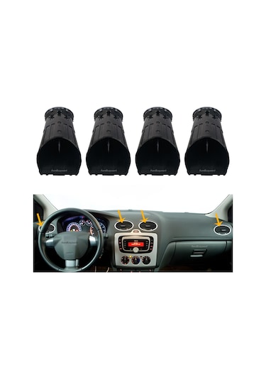 Ford Focus 2 Kalorifer Üfleyici Izgara Takımı Krom 4 Adet 2006-2010