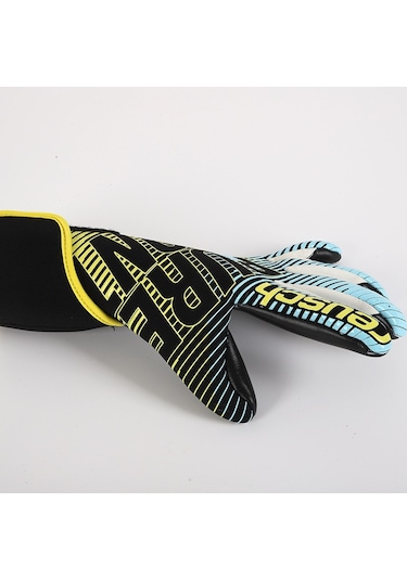 Elamco Lateks Futbol Kaleci Eldiveni Profesyonel Futbol Topu Kaleci Eldivenleri Yetişkinler Kalınlaşmış Turuncu