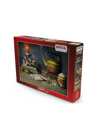 Nova Puzzle 44006 - Çay Molası 1500 Parça Mini Puzzle