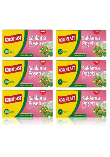 Koroplast Saklama Poşeti Orta Boy 24 X 38 Cm 120 Li X 6 Paket