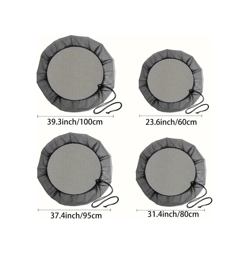Xuweiwei 80cm Ayarlanabilir Yağmur Kovası File Kapak Bahçe Su Toplama