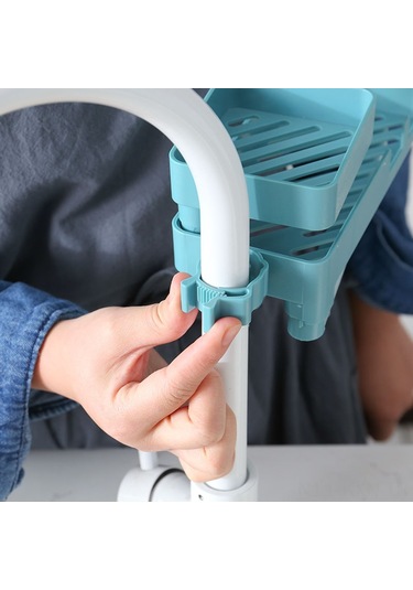 Kosona Mutfak Ve Banyo İçin Dayanıklı Mutfak Dolabı, Ev Ve Yurt Kullanıma Uygun, Mavi Renkli Ev Gereci Diğer