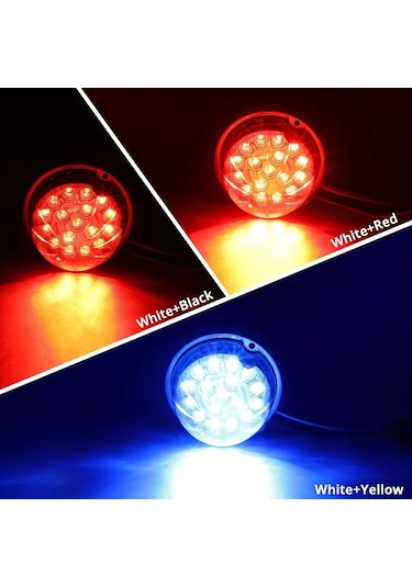 Fochsia 2 Adet U4lınc 17 Led Karpuz Lamba Çift Renk Mor Kırmızı Kamyon Alt Işık Freıghtlıner Kenworth Peterbilt