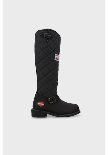 Harley Davidson Bayan Çizme 025G100074 Black Nubuk