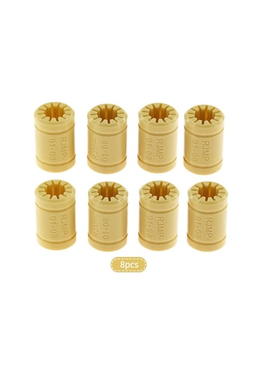 Moly Plastik Lm8uu Rulmanlar 8 Adet, Sessiz, Yağ Gerektirmeyen, 3d Yazıcı İçin