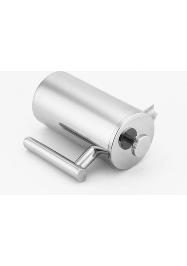 800ml Kahve Tencere Çift Katmanlı Paslanmaz Çelik Kahve Ve Çay Ahşap