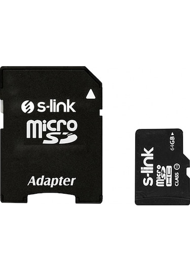 S-link Sl-tf264 64 Gb Class10 Adaptörlü Micro Sd Kart Bellek