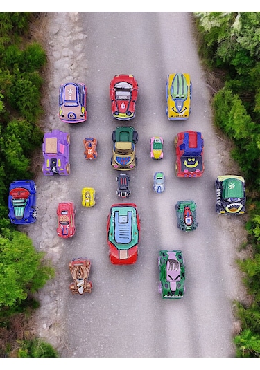 Taş Boyama Okul-ev Çocuk Etkinliği, 14 Parça Xxl-xl-l Dev Arabala