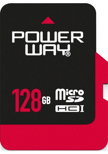 Powerway 128 GB MicroSDHC Hafıza Kartı + Adaptör