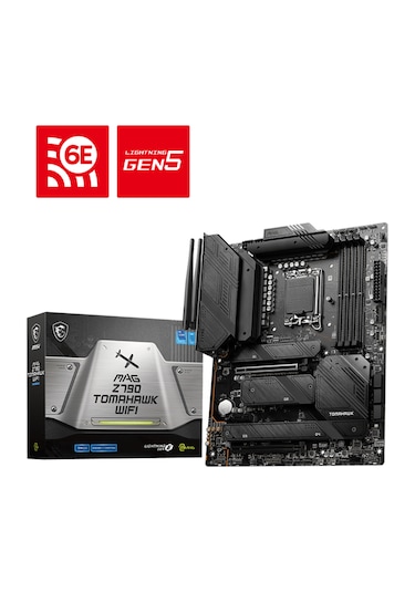 MSI MAG Z790 Tomahawk WIFI Intel Z790 7200 MHz (OC) DDR5 Soket 1700 ATX Anakart