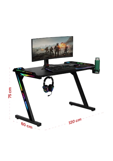 Drift Gaming Aura Rgb Ledli Oyuncu Masası Siyah