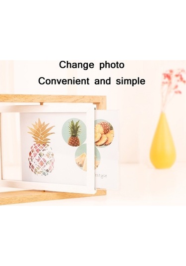 Tongxida Ahşap Döner Masa Çerçevesi 7 İnç, Beyaz Renk