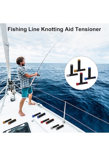 Yuntech01 Kırmızı Metal+lastik Balık İpi Düğüm Çekici - Gt/fg Düğümü Yardımcı Aleti 11.5cm