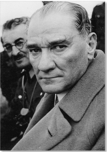 Cakasepetim Atatürk Yakın Plan Fotoğraf Ahşap Mdf Tablo