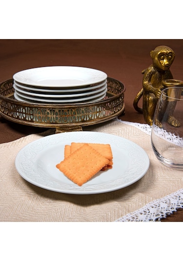 Güral Porselen Bahar Dalı Pasta Tabağı 6 Adet 16 CM