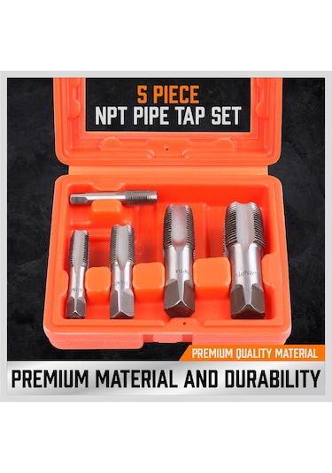 Suntek 5'li Set Npt Boru Kılavuz Seti Diş Şekillendirme