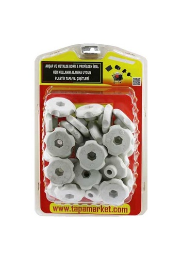 Plastik Somunsuz Çap 45 Kelebek Elcik (beyaz)