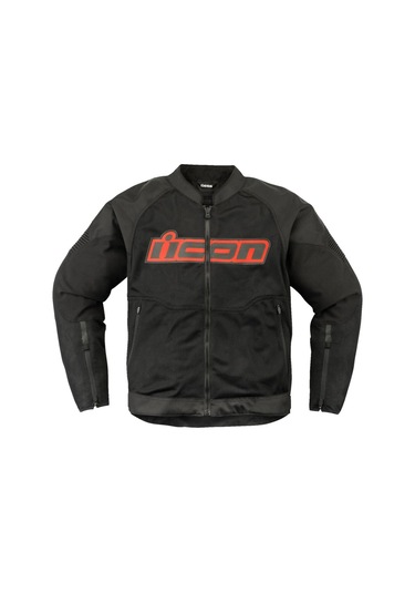 Icon Overlord 3 Mesh Korumalı Motosiklet Montu Siyah Koyu Gri