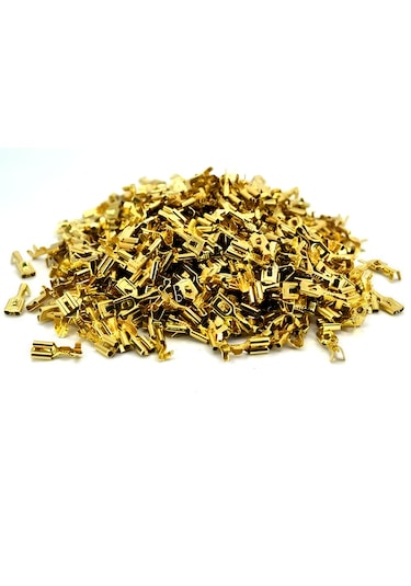 500 Adet 4,8 Mm Dişi Fiş Tırnaklı Mini Terminal Kablo Ucu Sf1d