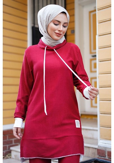 Nelin Tunik Pantolon İkili Takım 1283 - Bordo