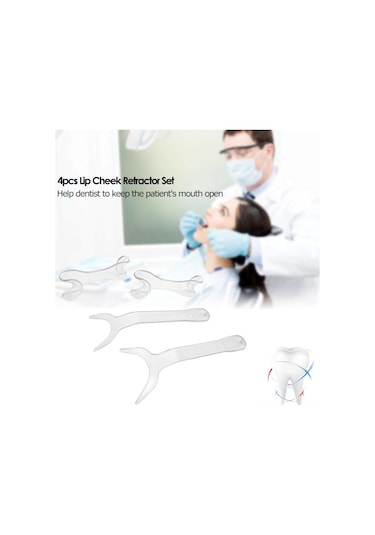 Samdoo Dental Açıcı Seti 4 Parça: T Tipi Ağız Açıcı Ve Dudak-yüz Çene Gerçekleştirici, Profesyonel Diş Hekimi Kullanıma Uygun