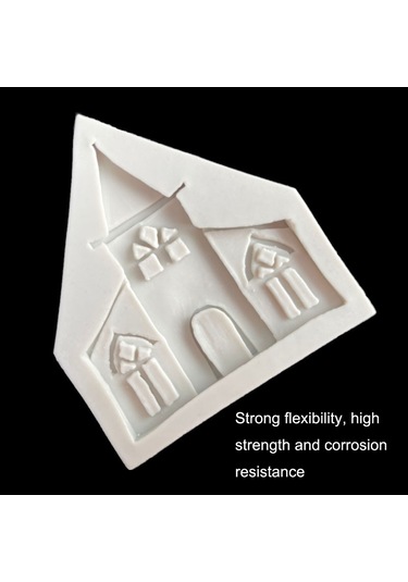 Sones Kale Müzikal Silikon Kalıp Çikolatalı Fondan Kek Dekoru, Stil: