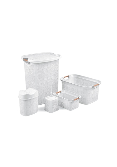 Practical 5 Parça Banyo Seti Beyaz