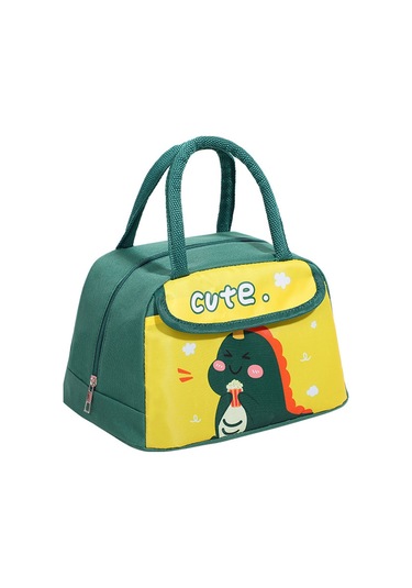 Dishykooker Karikatür Öğle Yemeği Kutusu Büyük Kapasiteli Yeniden Kullanılabilir Taşınabilir Yalıtım Bento Çantası Okul Açık Piknik Için
