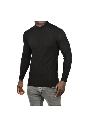 Deepsea Erkek Siyah Dar Kesim Baklava Desenli Yarım Boğazlı Yaka Triko Yarım Balıkçı Yaka Kazak 2505506 Siyah Deepsea Erkek Siyah Dar Kesim Baklava Desenli Yarım Boğazlı Yaka Triko Yarım Balıkçı Yaka Kazak 2505506 Siyah