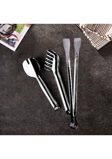 Hisar Lale 3 Parça Servis Maşa Seti