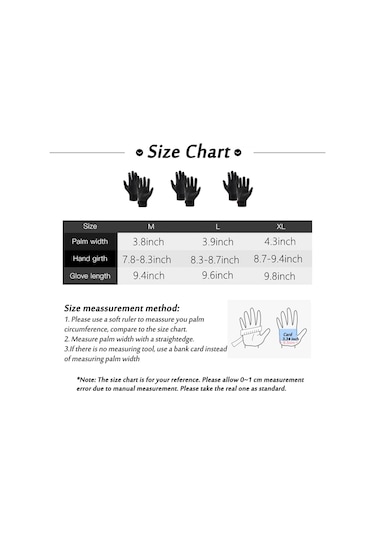 Symbee Erkek Kışlık Polar Motosiklet Eldiveni, Yağmura Karşı Koruma, Dokunmatik Ekran, Rüzgara Dayanıklı, Siyah Xl