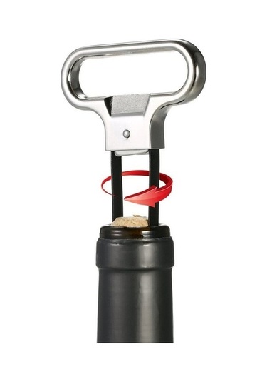 Didadodo Taşınabilir Şarap Tıpa Açacağı - Mini Mantar Bira Açacağı, Siyah Küçük Tasarım Siyah