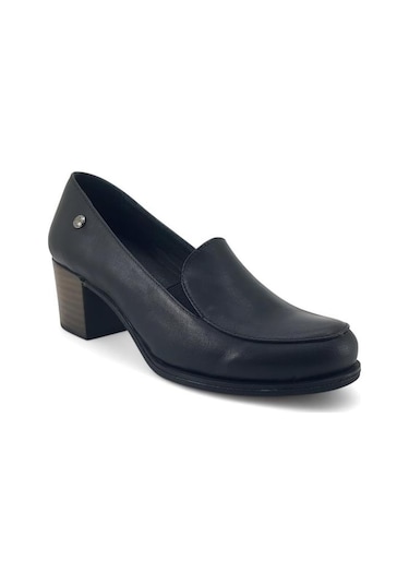 Mammamia 3775lx Kadın Deri Topuklu Ayakkabı Siyah