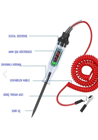 Kontrol Kalemi Dijital Akım Göstergeli Kontrol Kalemi Max 120v